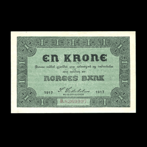 1 KRONE TYPE I 1917