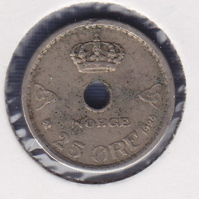 Hovedbilde 25 øre 1924 kv. 1