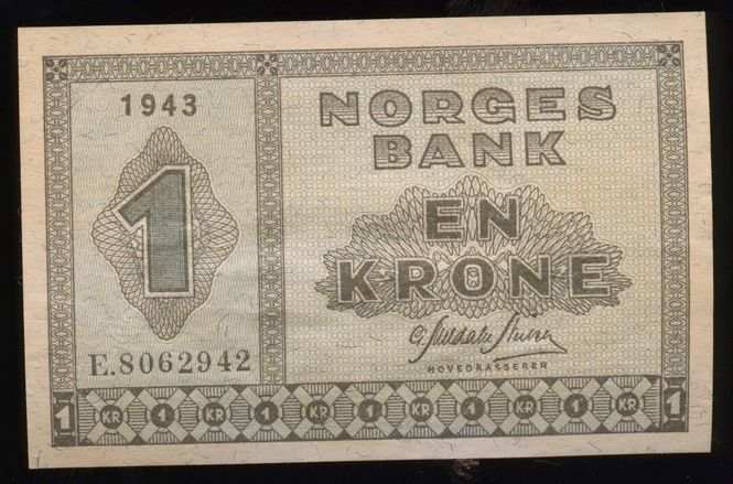 Hovedbilde 1 kr 1943 E.8062942 kv. 1+/01