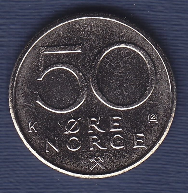 50 øre 1987 kv. 0