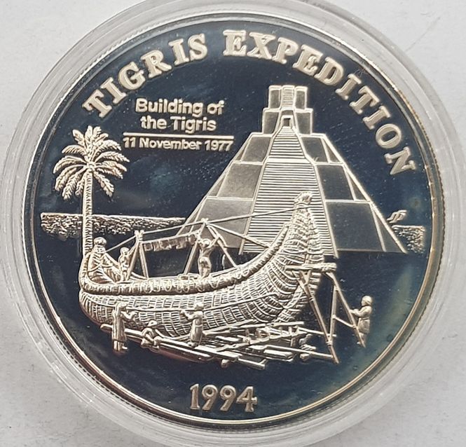 Hovedbilde Vest- Samoa: 10 dollars 1994 - byggingen av ...