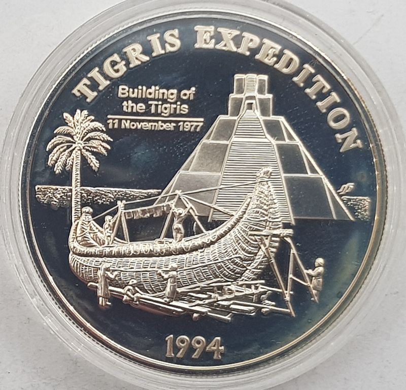 Vest- Samoa: 10 dollars 1994 - byggingen av Tigris