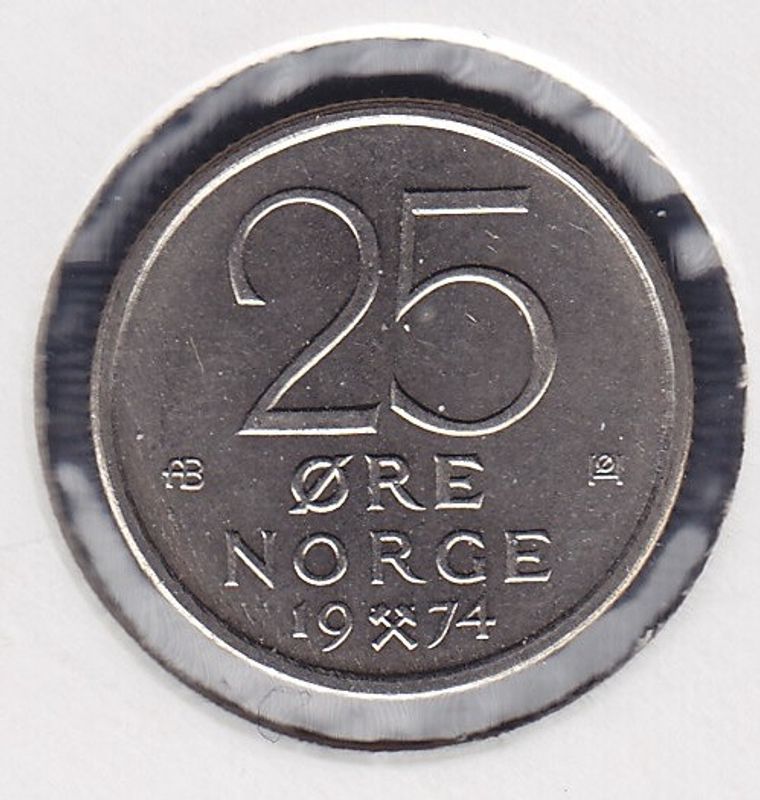 25 øre 1974 kv. 0