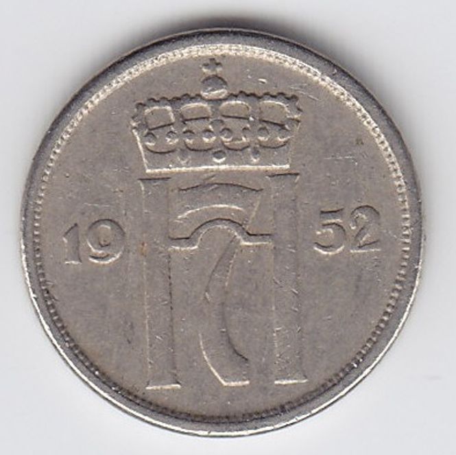Hovedbilde 10 øre 1952 kv. 1