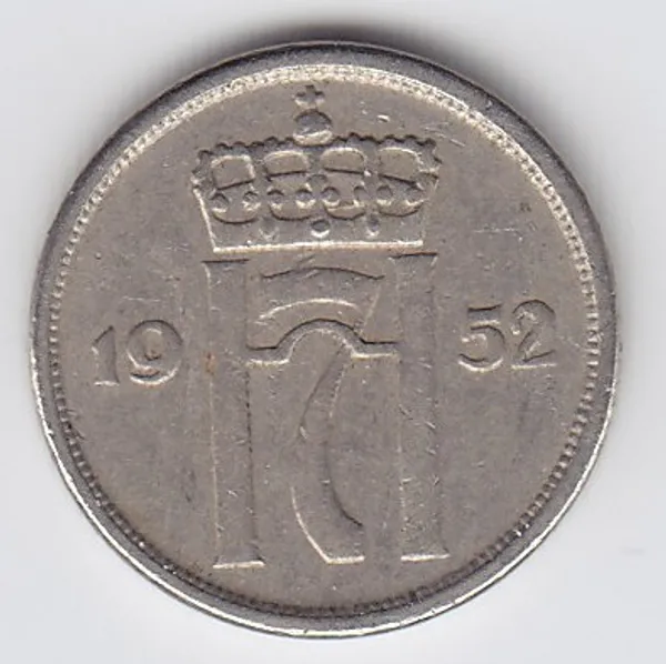 Hovedbilde 10 øre 1952 kv. 1