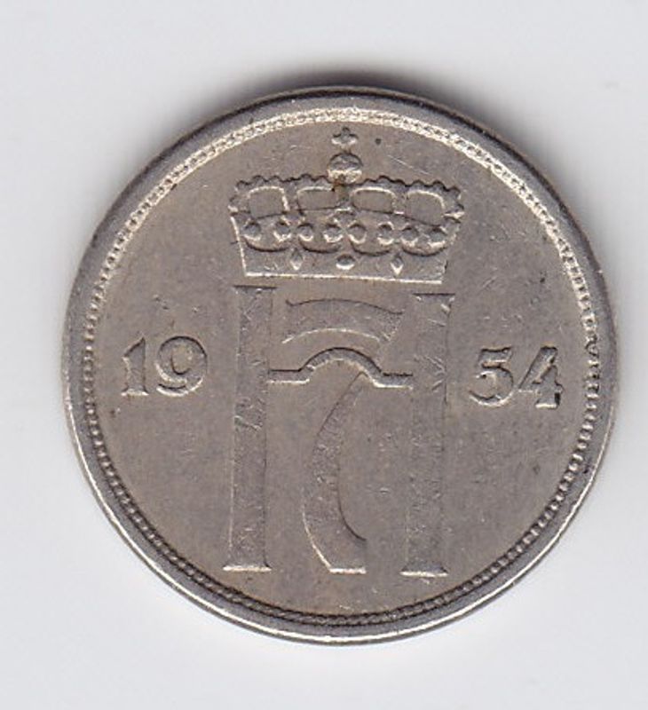 10 øre 1954 kv. 1