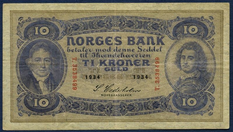 10 kr 1934 T.3538499 kv. 1/1-