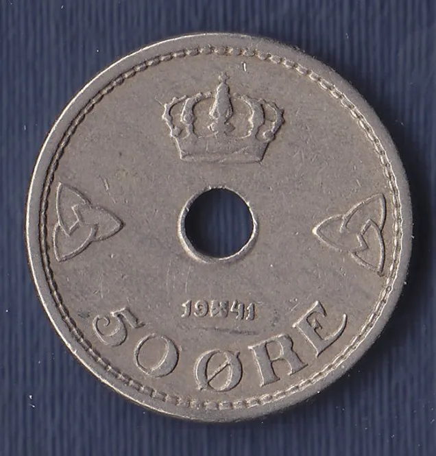 Hovedbilde 50 øre 1941 kv. 1