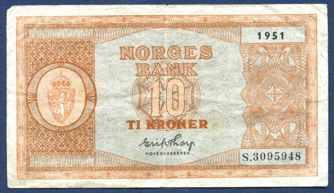 Hovedbilde 10 kr 1951 S.3095948 kv. 1-