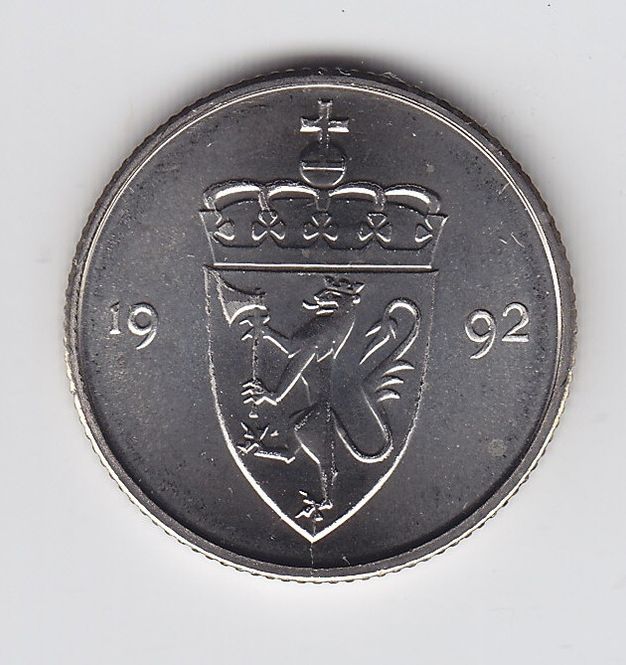 Hovedbilde 50 øre 1992 kv. 0