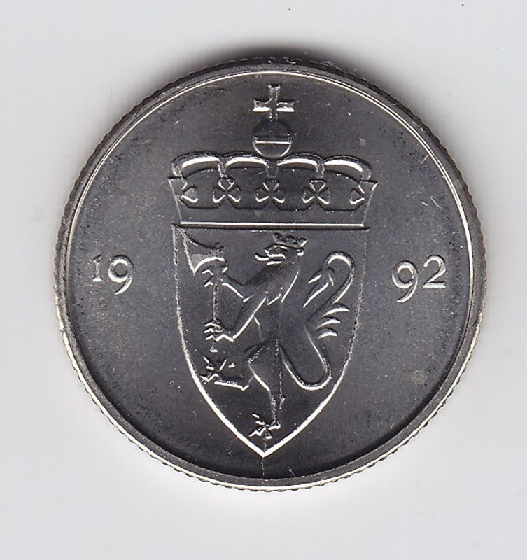50 øre 1992 kv. 0