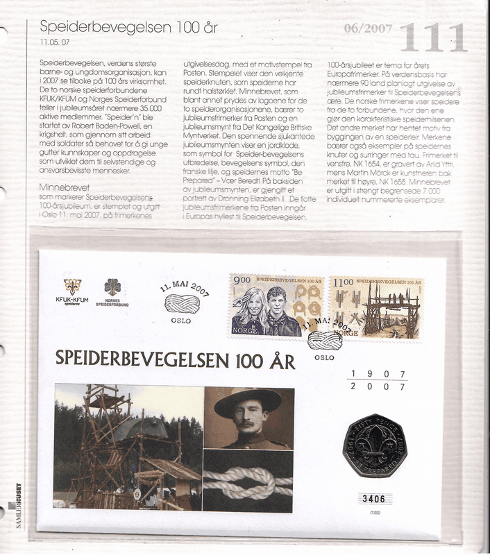 Samlerhuset Nr 111. - Speiderbevegelsen 100 år