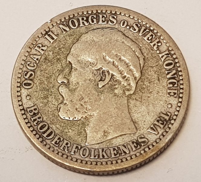 Hovedbilde 50 øre 1895 kv. 1/1-