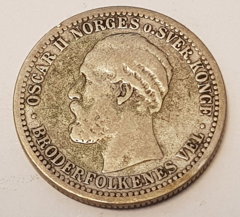 50 øre 1895 kv. 1/1-