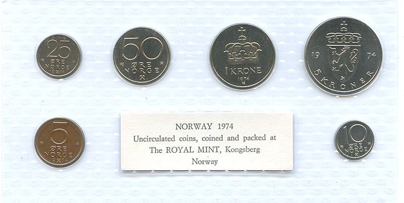 Myntsett 1974 mykplast
