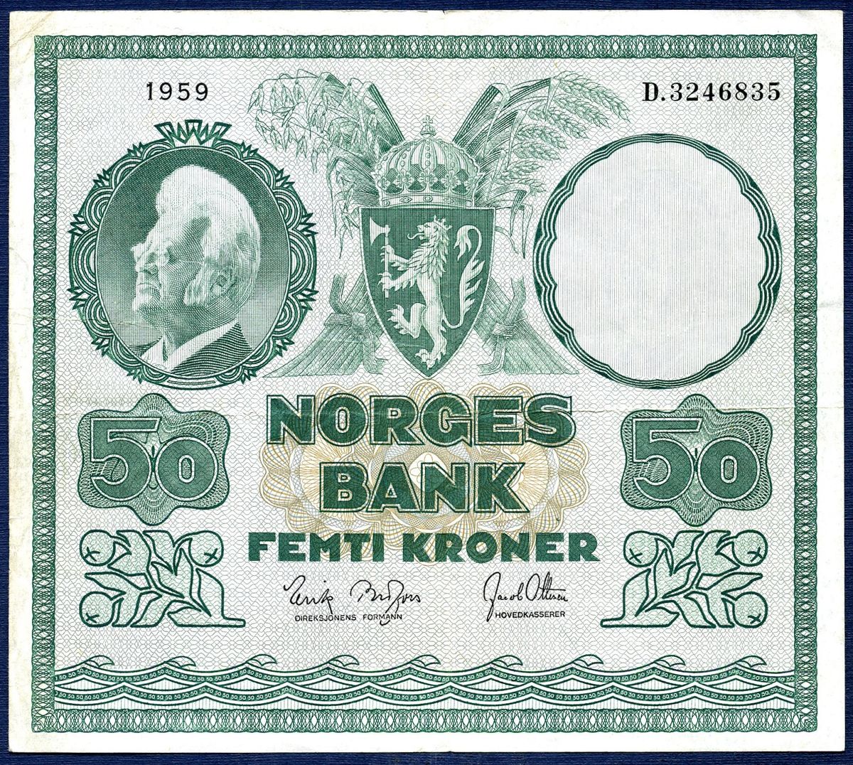 50 kr 1959 D.3246835 kv. 1-