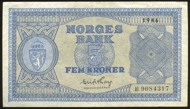 Hovedbilde 5 kr 1946 B.9084317 kv. 1/1+