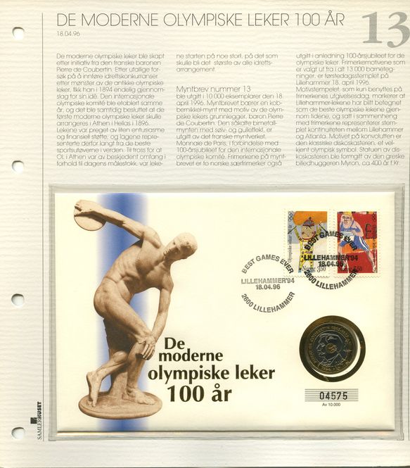 Hovedbilde Samlerhuset nr. 13 - De moderne olympiske leker ...