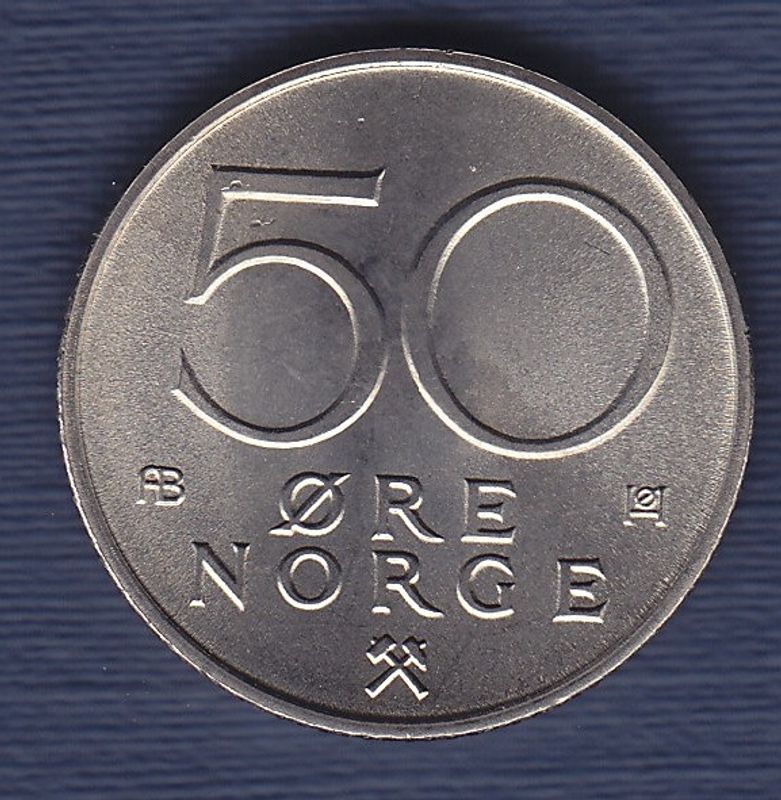 50 øre 1976 kv. 0