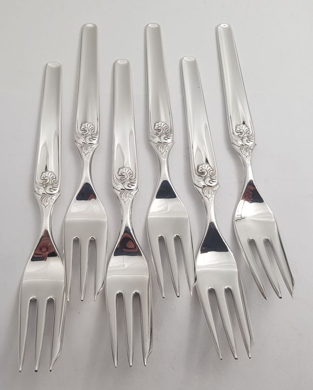 Elisabeth: 6 x kakegaffel 14,8 cm