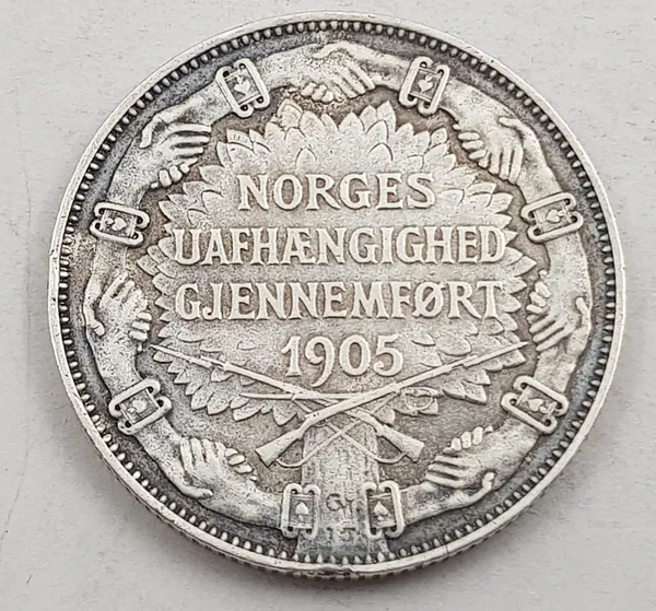 Hovedbilde 2 kr 1907 gevær kv. 1 (nr. 1)