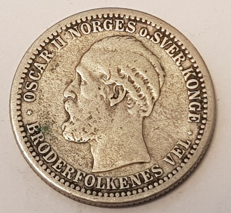 50 øre 1896 kv. 1/1-