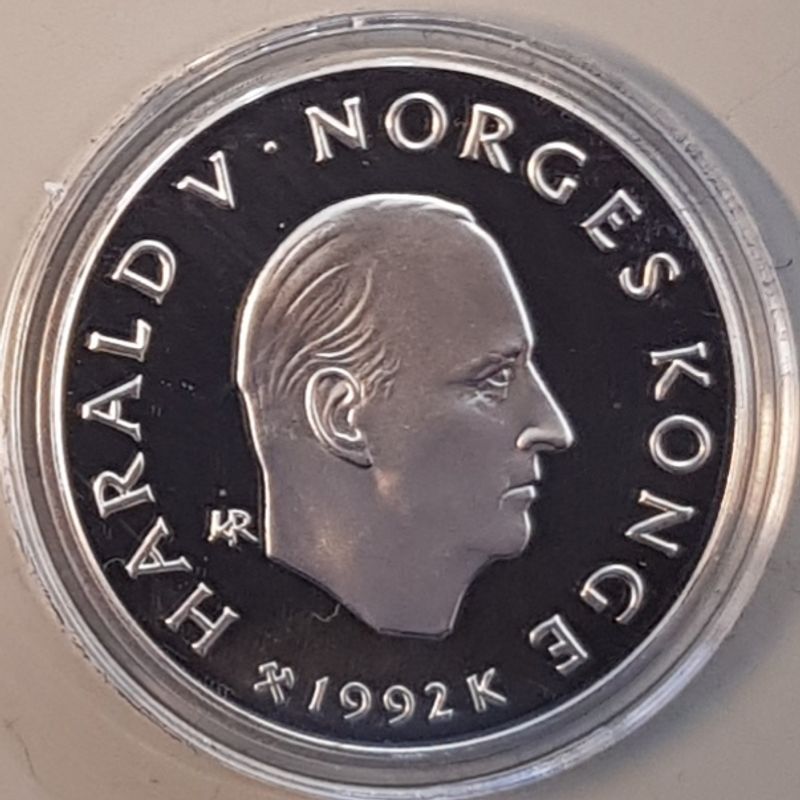 50 kr 1992 - Barn på kjelke