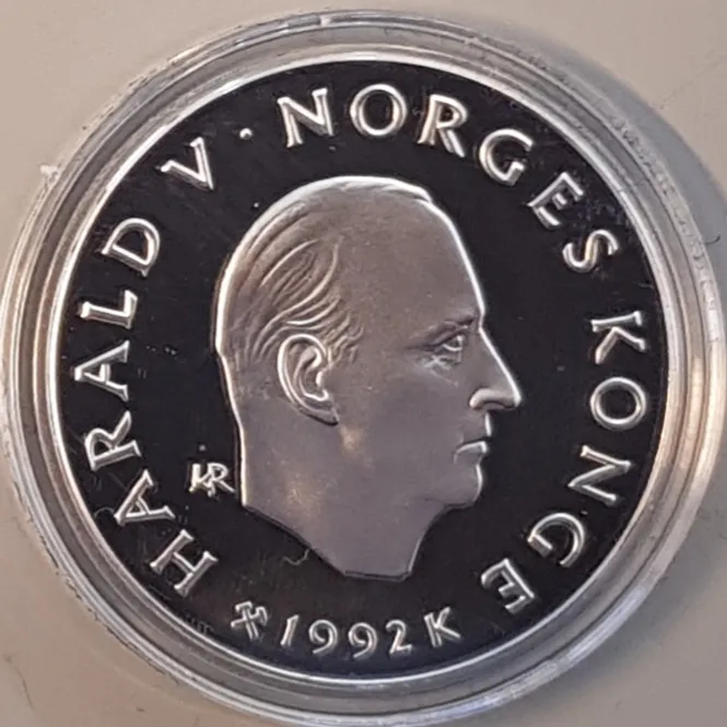 Hovedbilde 50 kr 1992 - Barn på kjelke (2)