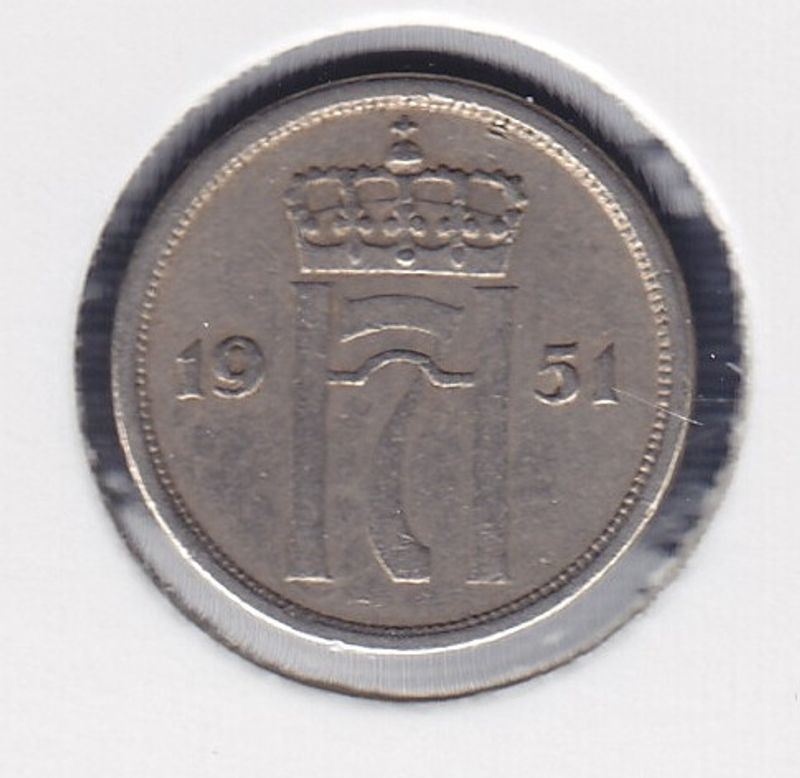 10 øre 1951 kv. 1