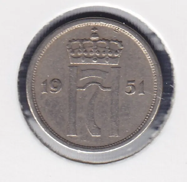 Hovedbilde 10 øre 1951 kv. 1